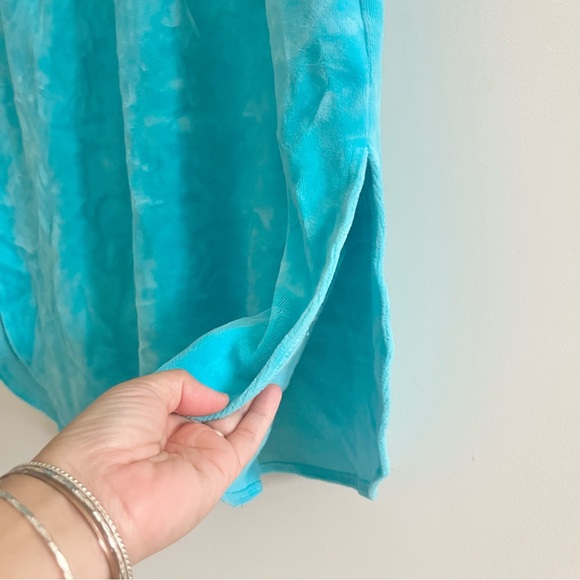 Vintage Disney Winnie the Pooh Teal Velour Sleep Nightgown Tigger Christmas Med - Picture 6 of 11